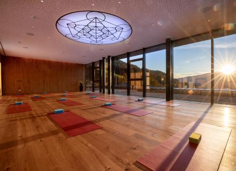Yoga mats in the seminar room