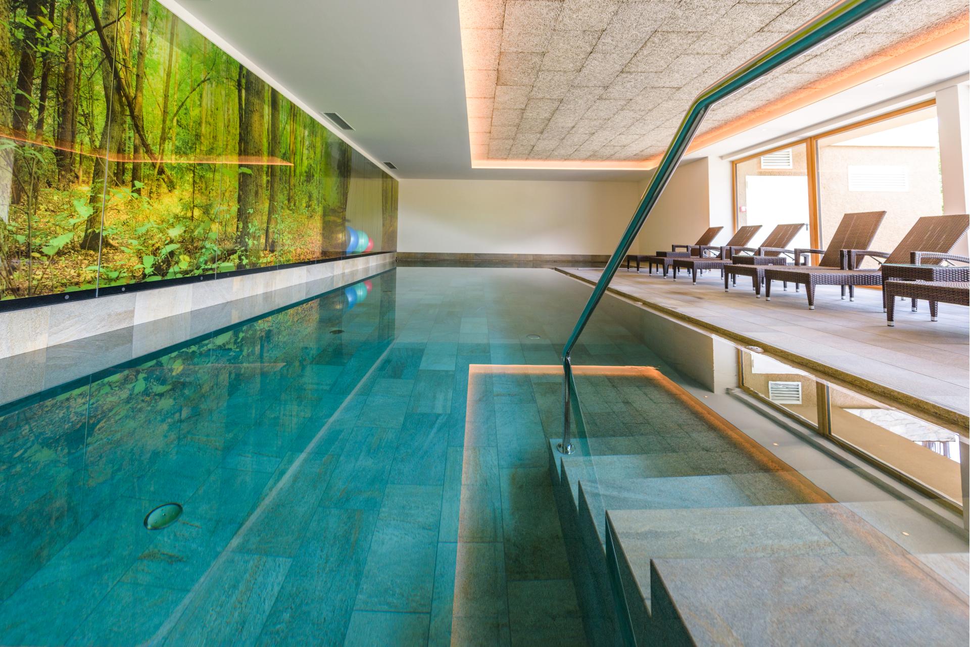 The indoor pool