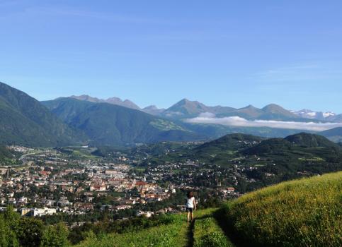 Vista su Bressanone e le montagne